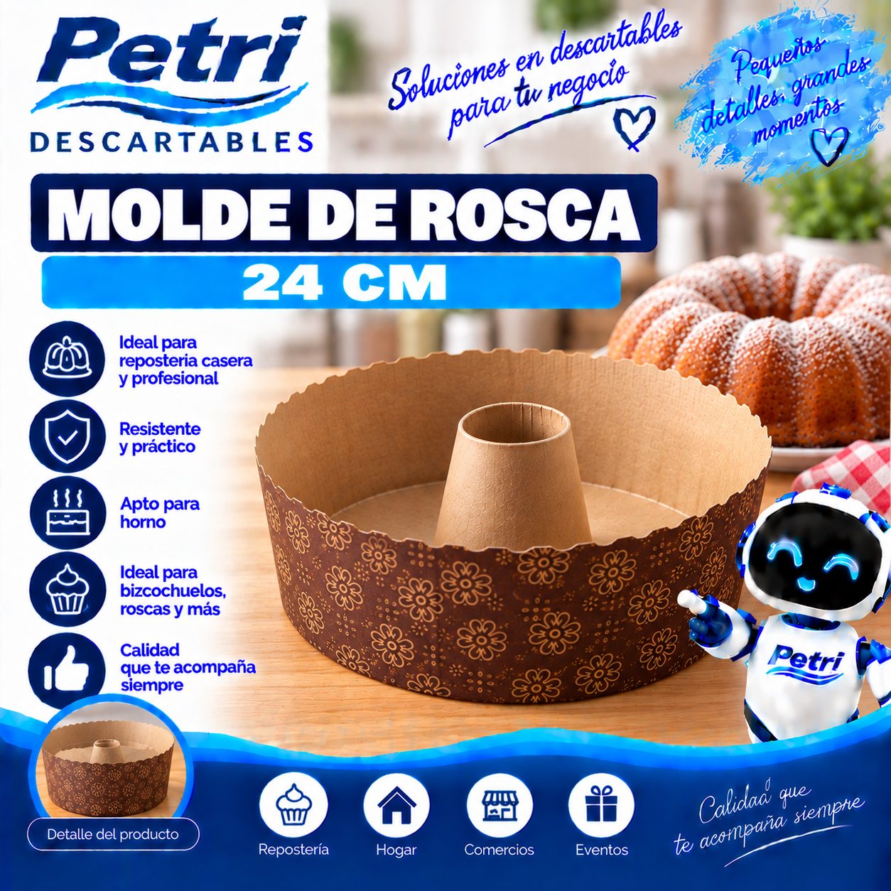 MOLDE DE ROSCA 24 CM