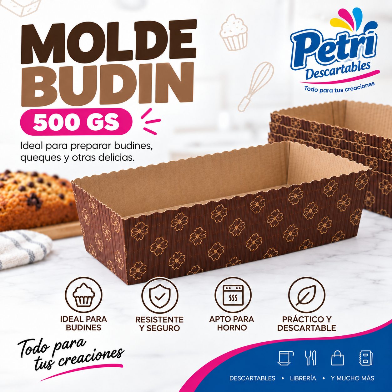 MOLDE BUDIN 500 GS (18X8X6)