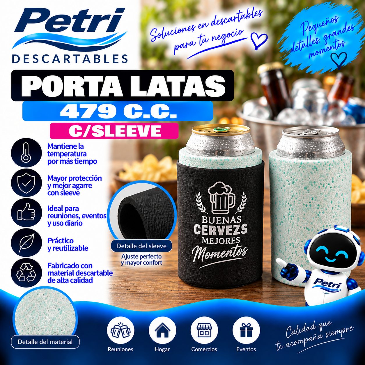 PORTA LATAS 479 C.C. C/SLEEVE