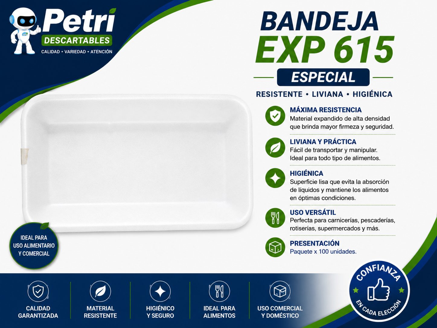 BANDEJA EXP 615 ESPECIAL