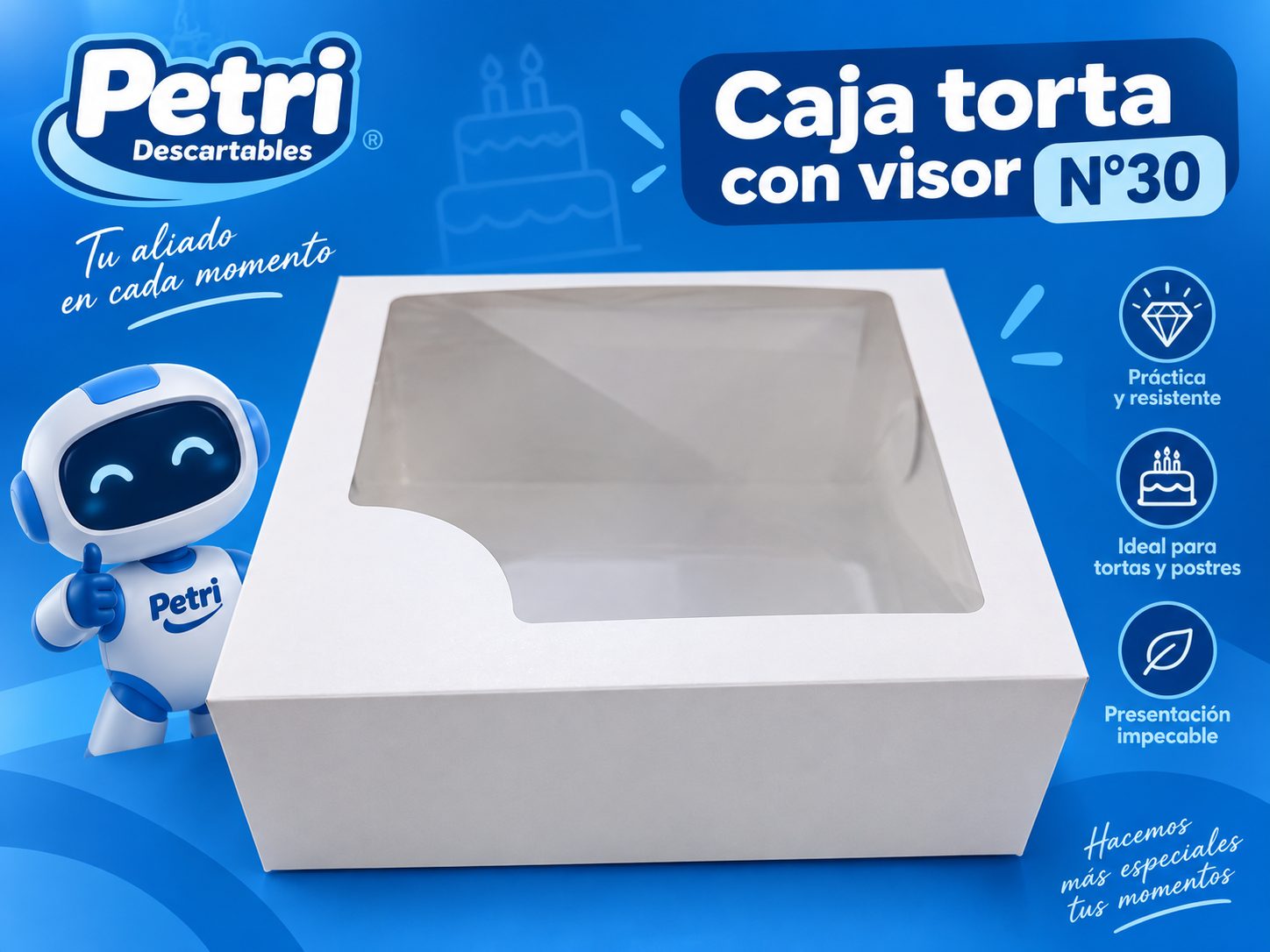 CAJA TORTA CON VISOR Nº 30