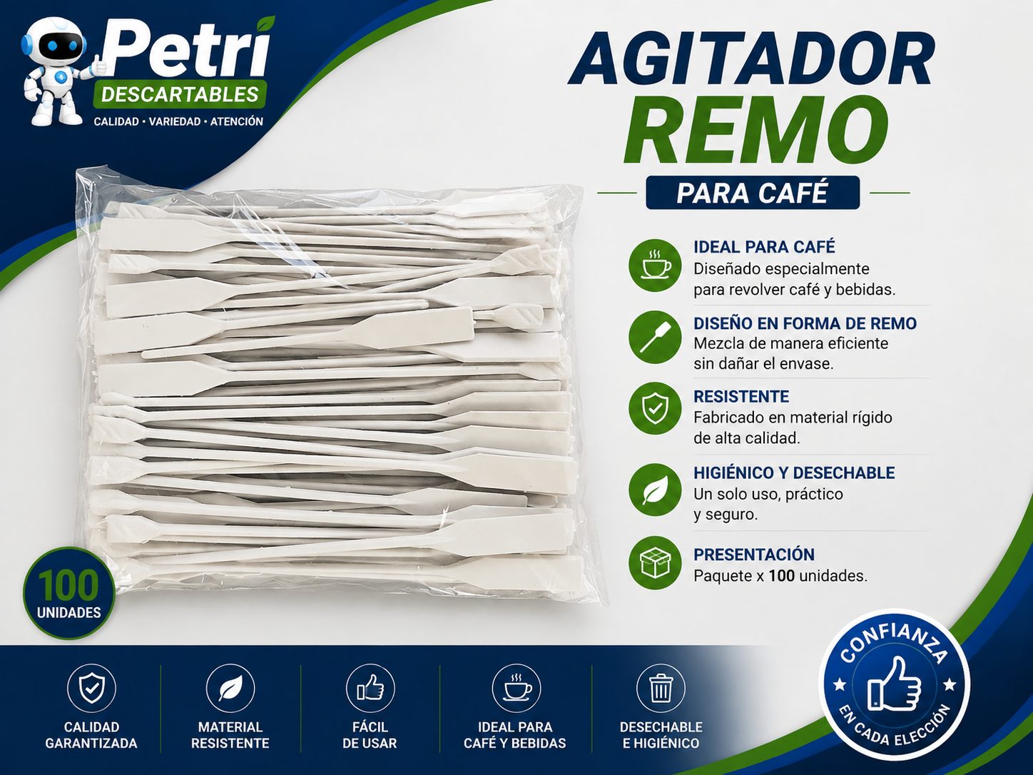 AGITADOR REMO PARA CAFE