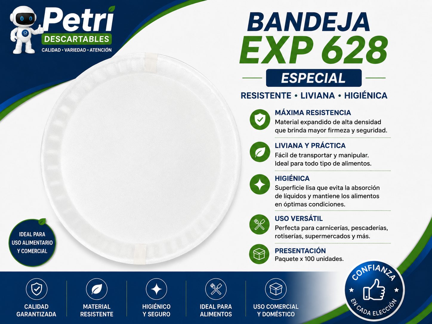 BANDEJA EXP 628 ESPECIAL