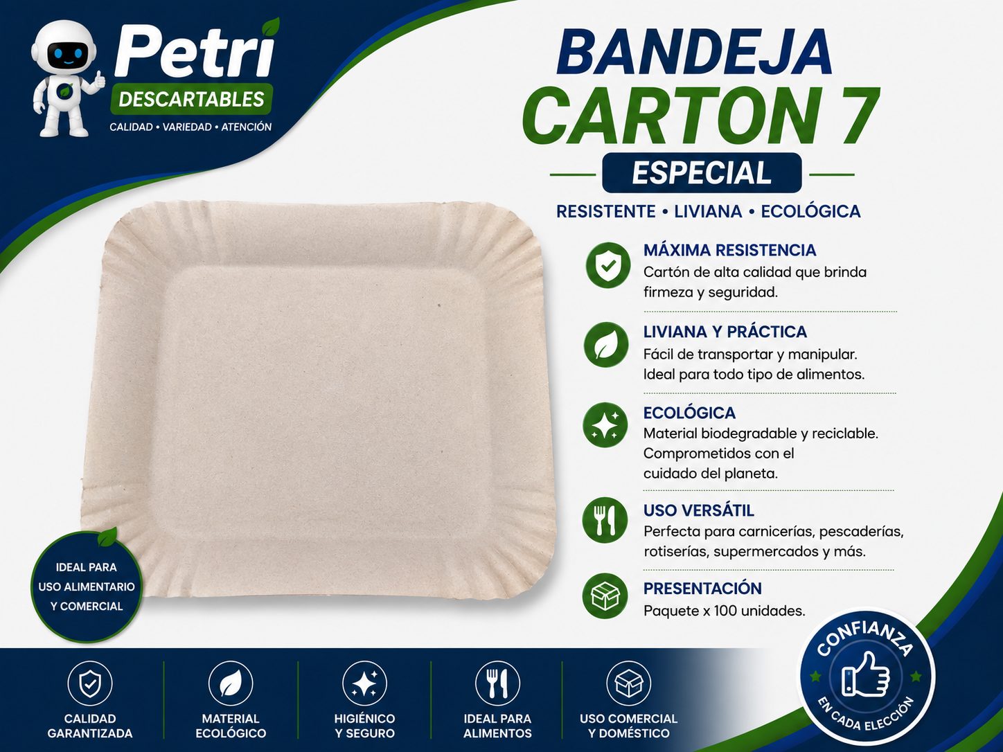 BANDEJA CARTON 7 ESPECIAL