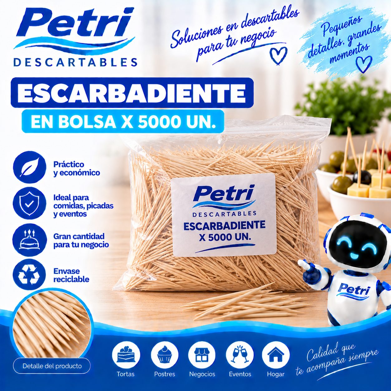 ESCARBADIENTE X 5000 UN.