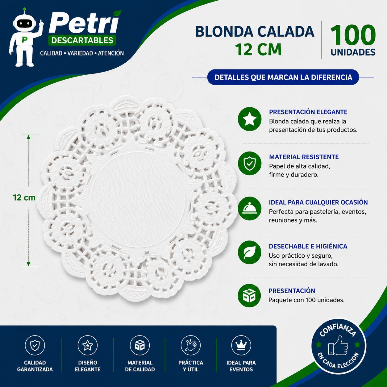 BLONDA CALADA 12 CM