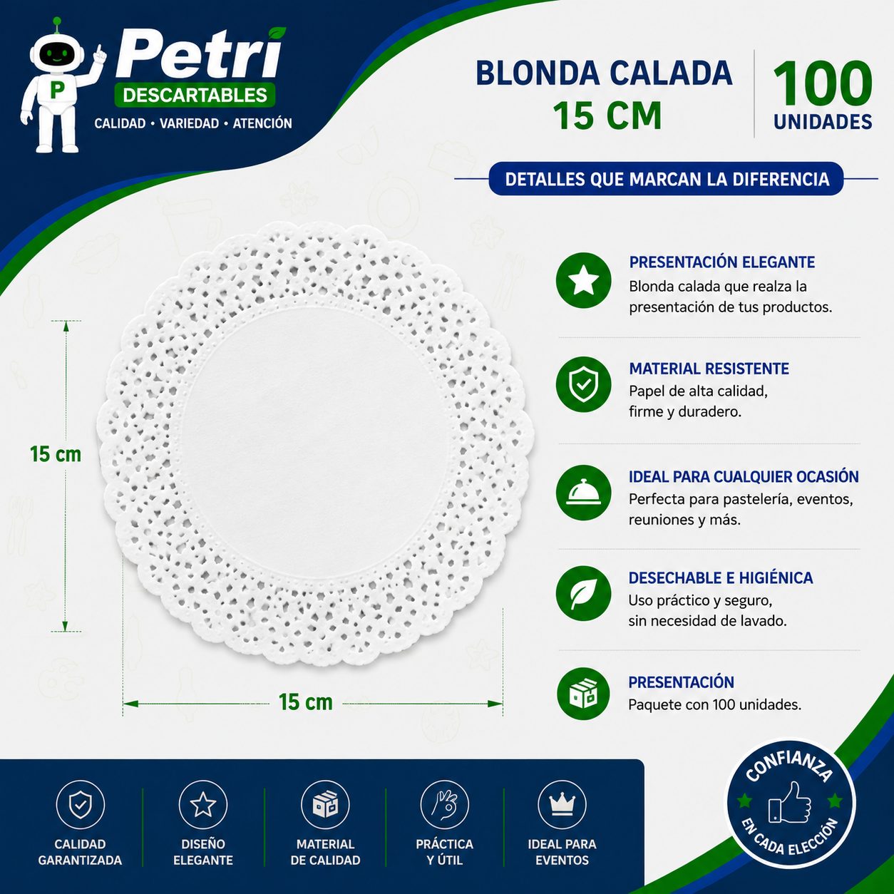 BLONDA CALADA 15 CM