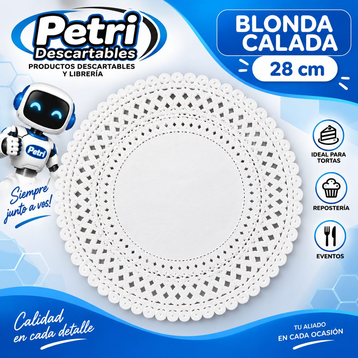 BLONDA CALADA 28 CM