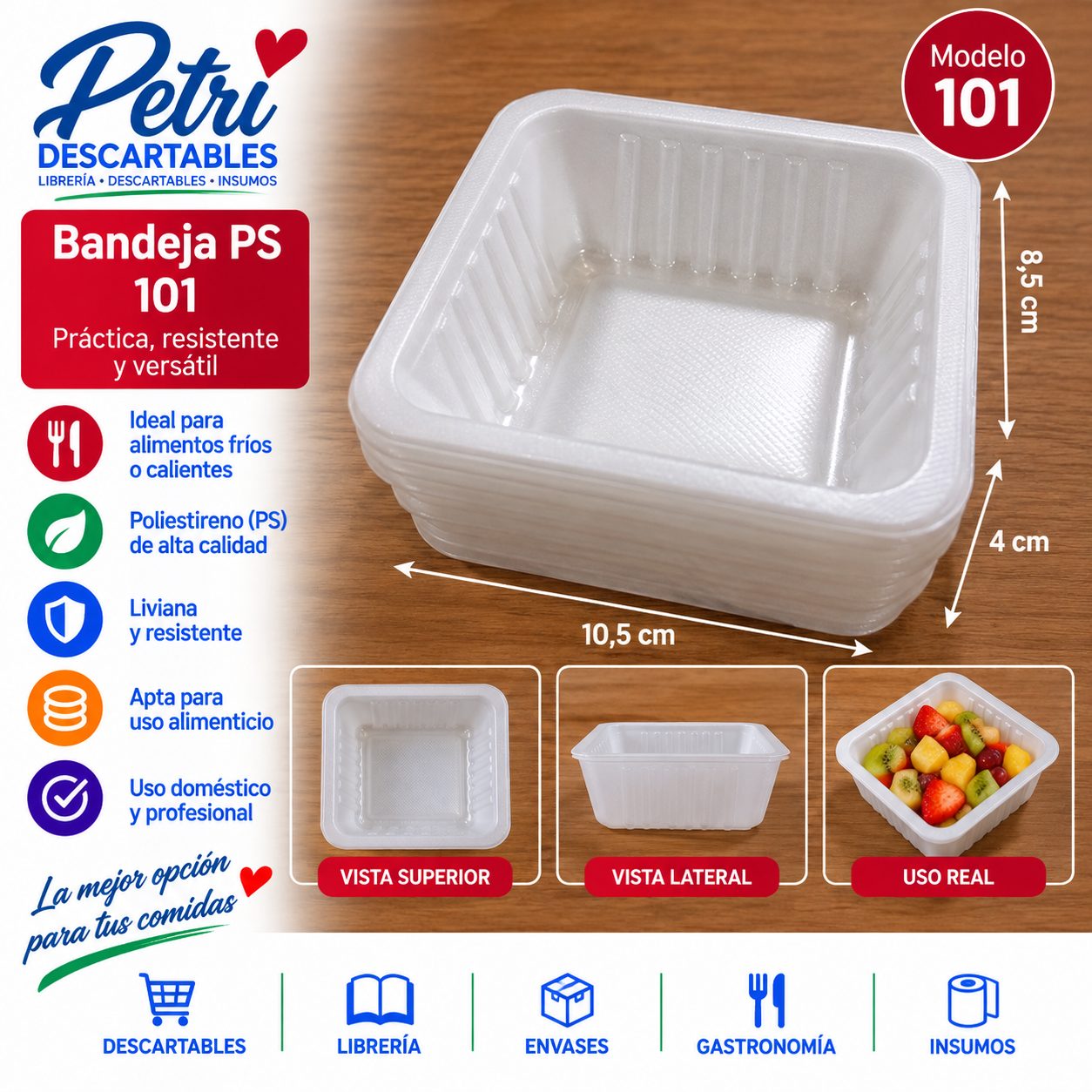 BANDEJA PS 101