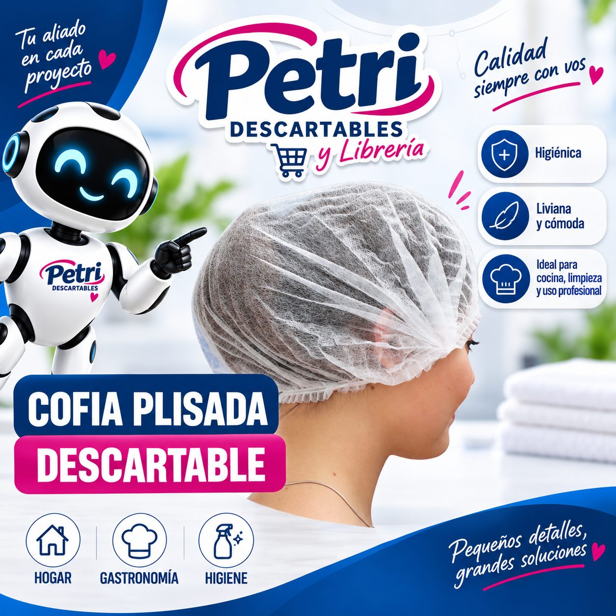 COFIA PLISADA DESCARTABLE