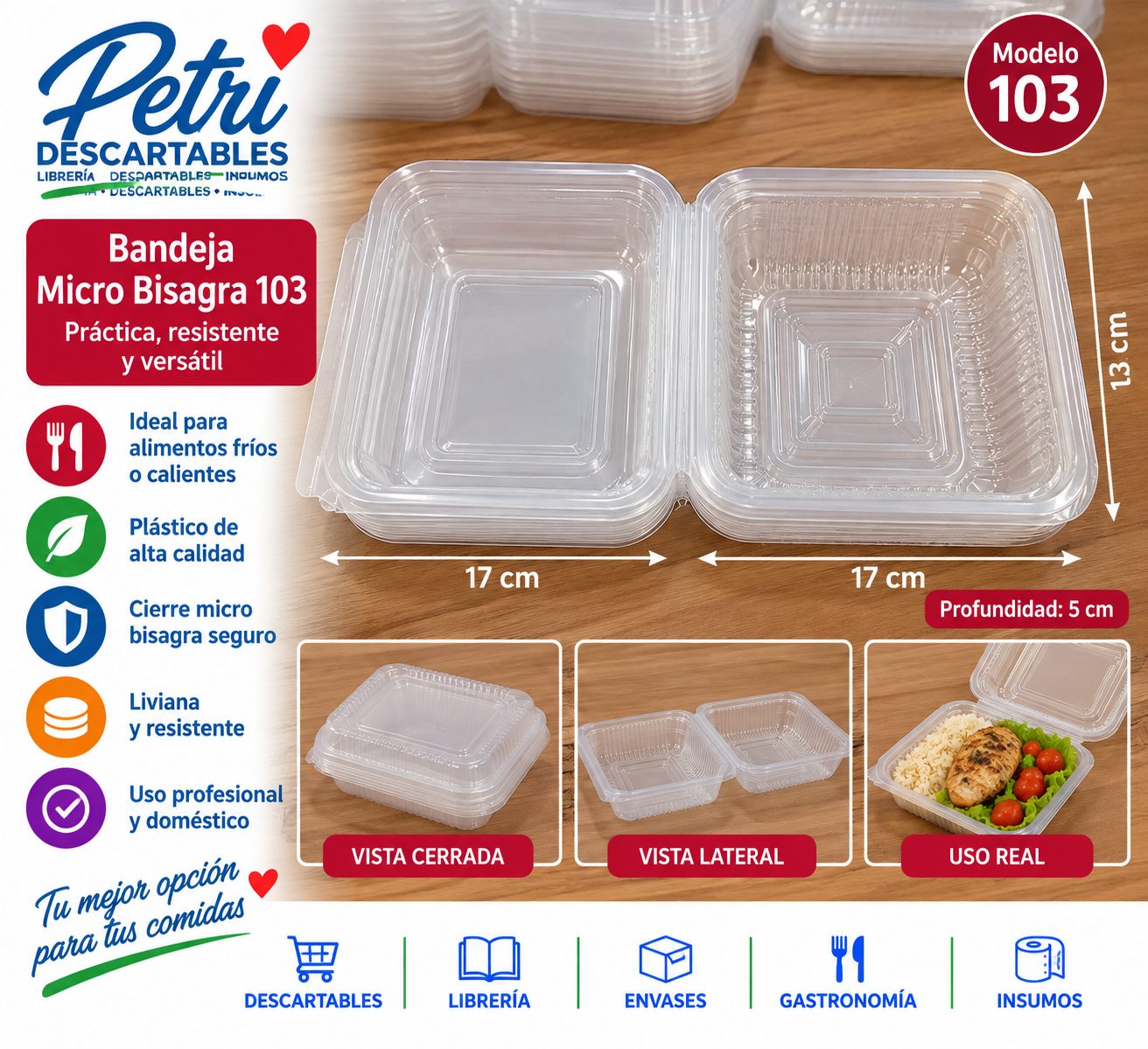 BANDEJA MICRO BISAGRA 103