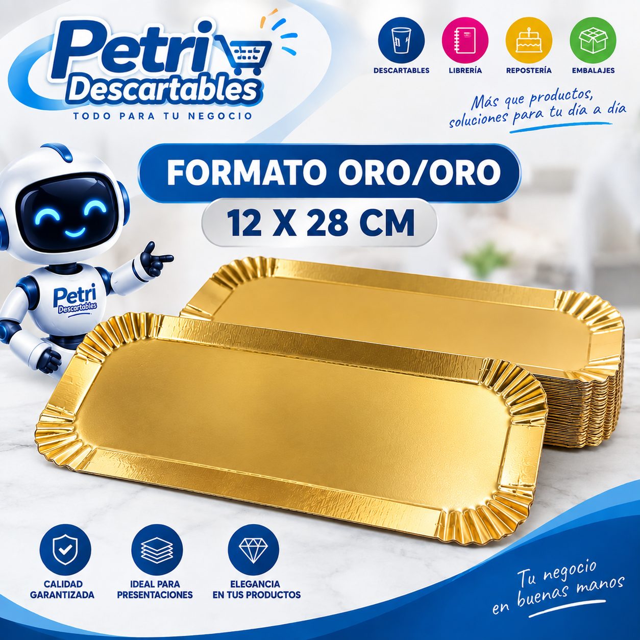 FORMATO ORO/ORO 12X28 CM