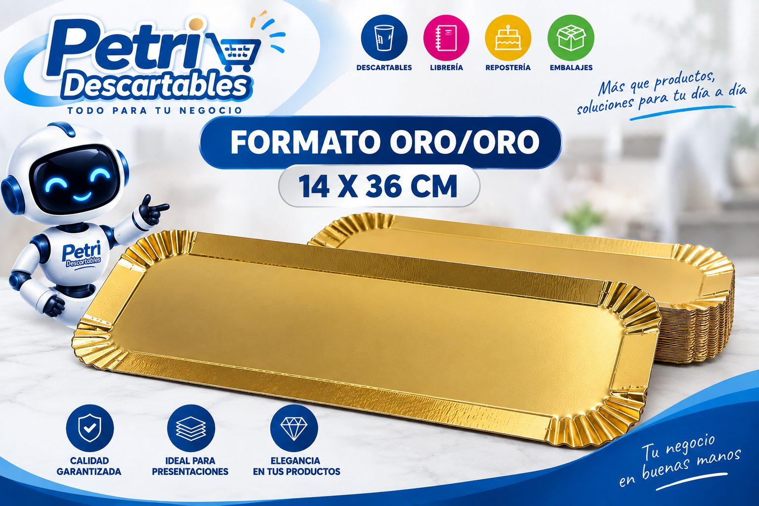 FORMATO ORO/ORO 14X36 CM