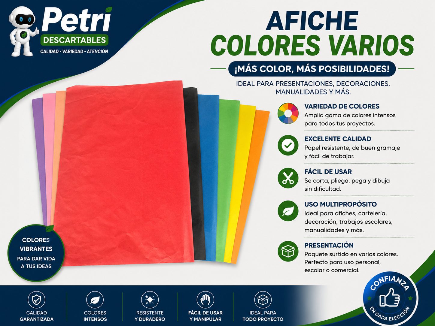 AFICHE COLORES VARIOS
