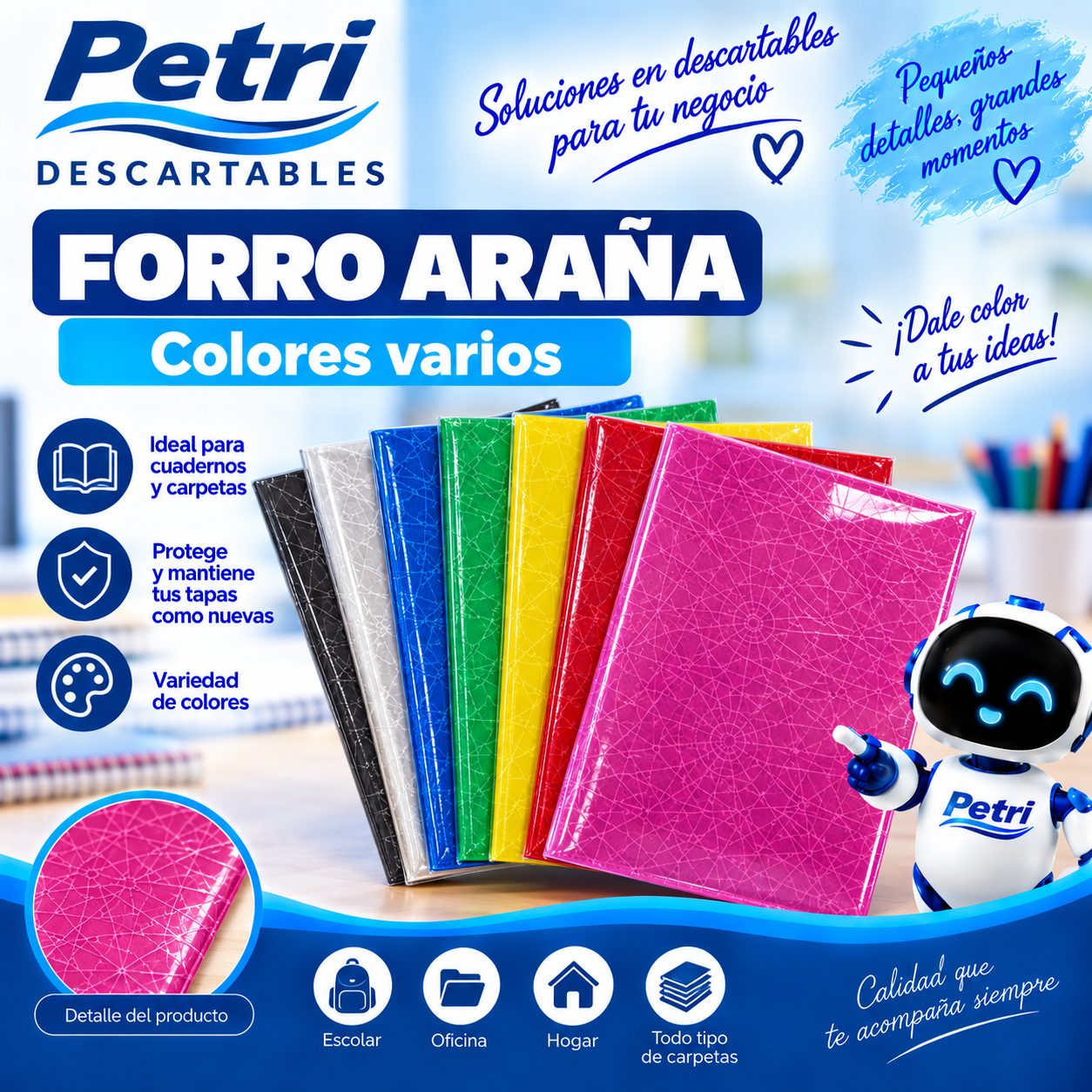 FORRO ARAÑA COLORES VARIOS