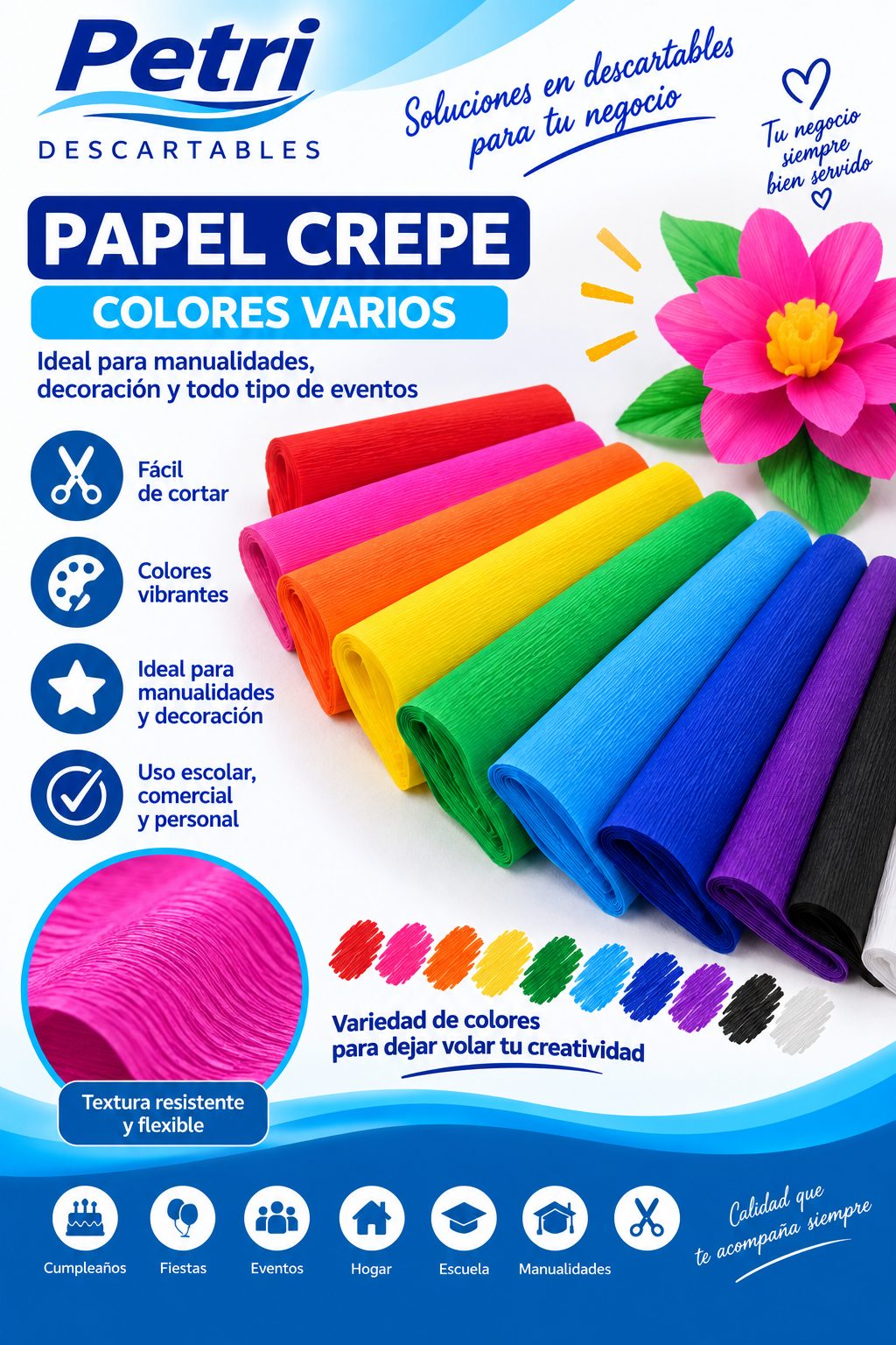 CREPE COLORES VARIOS