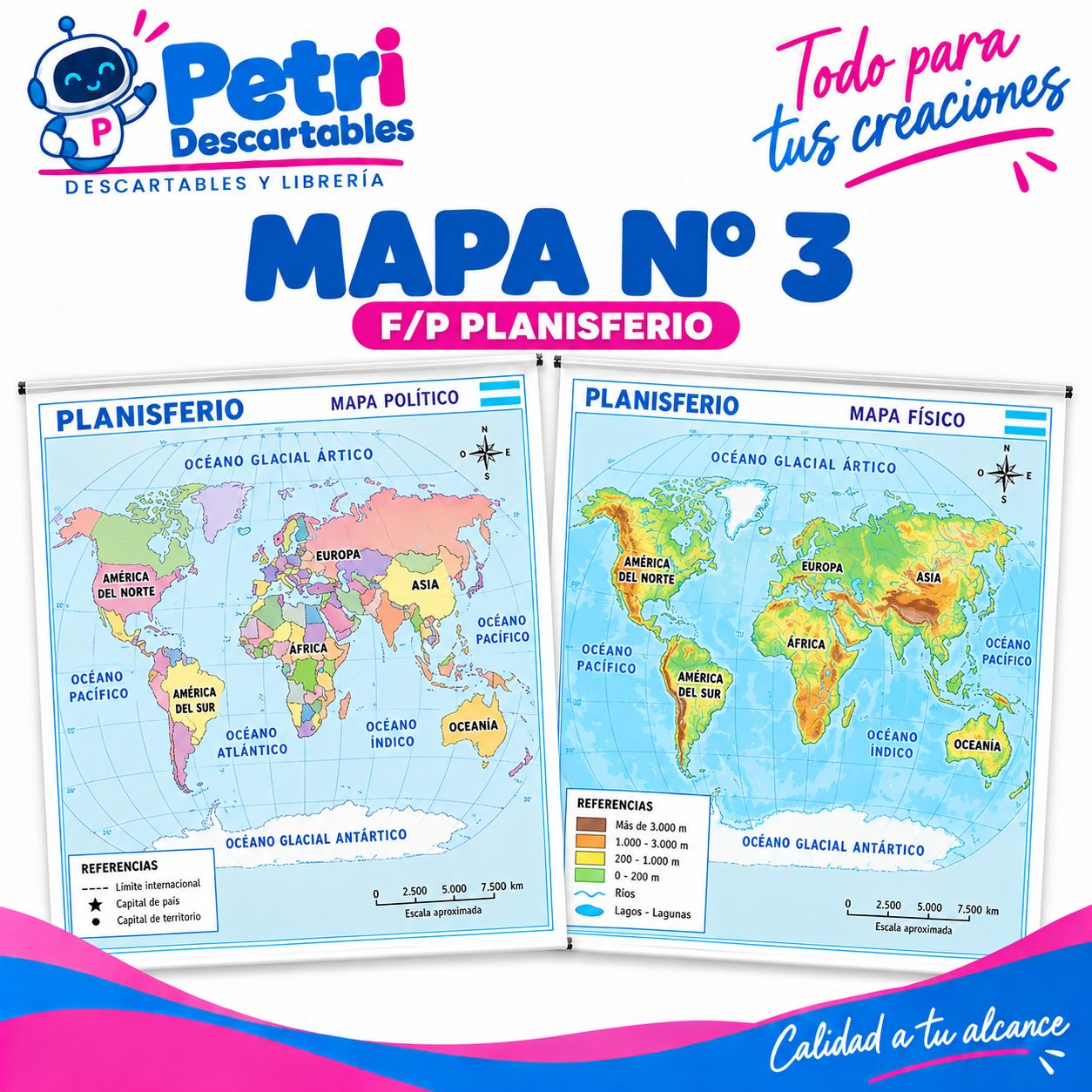 MAPA N° 3 F/P PLANISFERIO