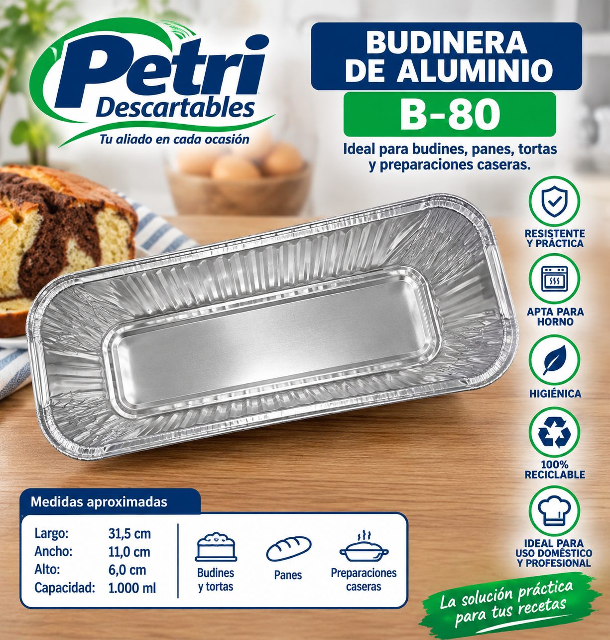 BUDINERA ALUMINIO B-80