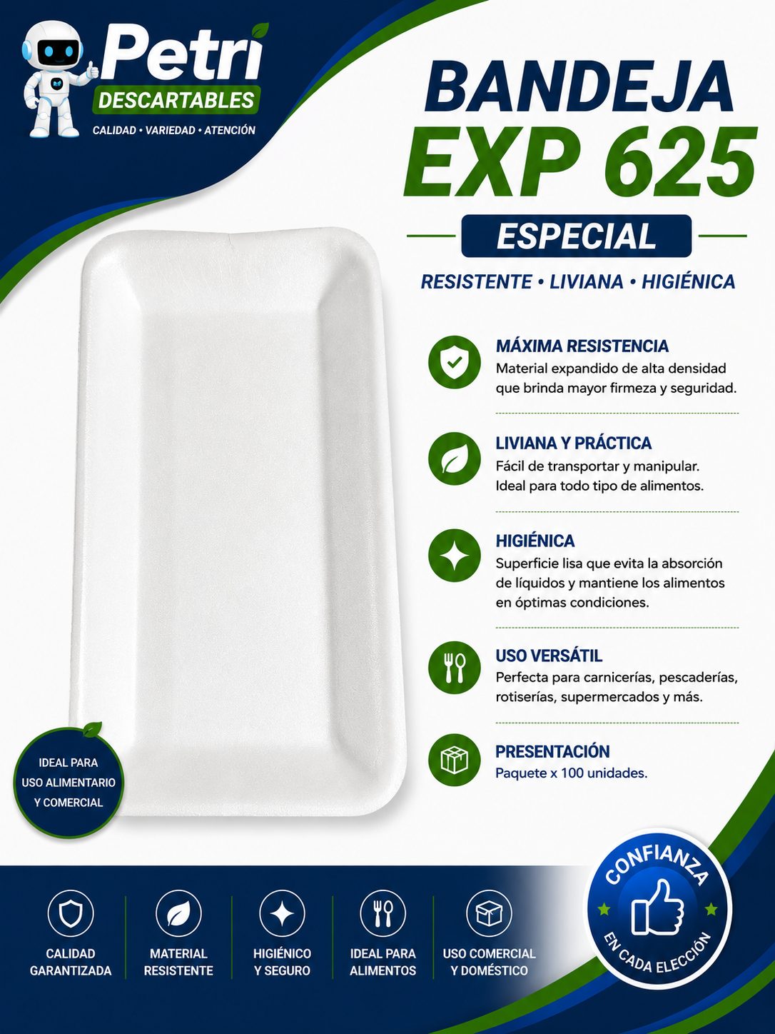 BANDEJA EXP 625 ESPECIAL