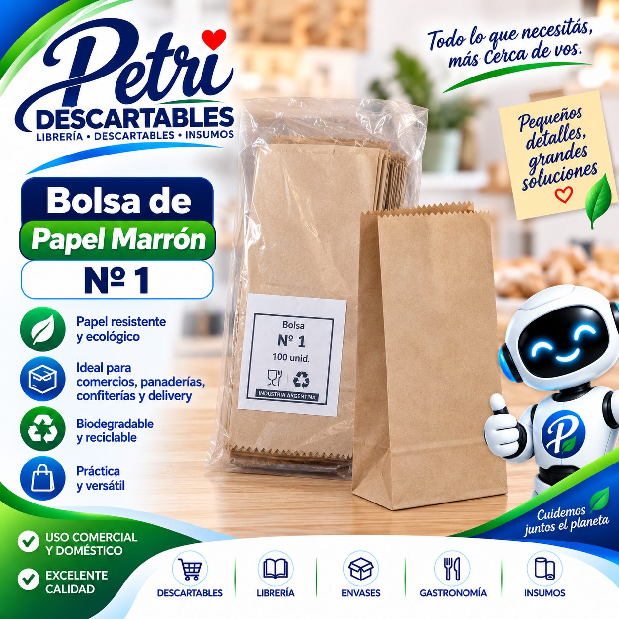 BOLSA PAPEL MARRON 1