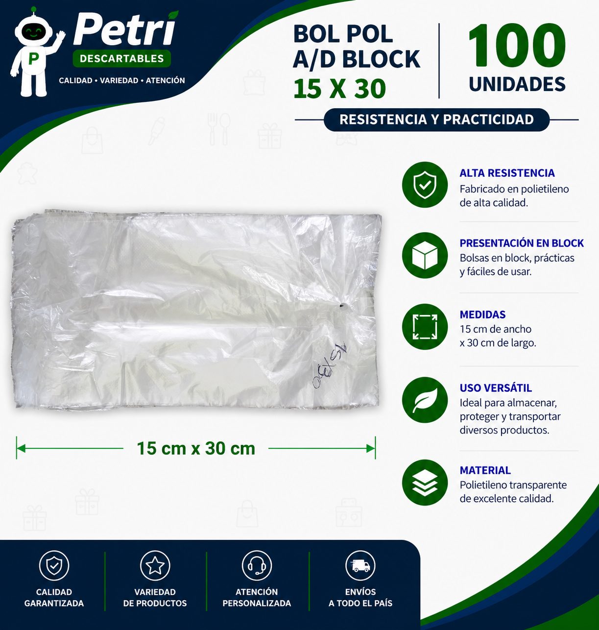 BOL POL A/D BLOCK 15X30