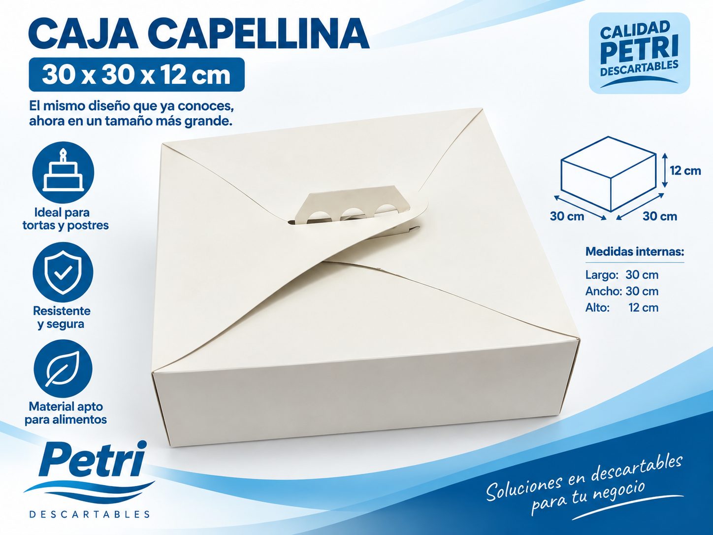 CAJA CAPELLINA 30X30X12