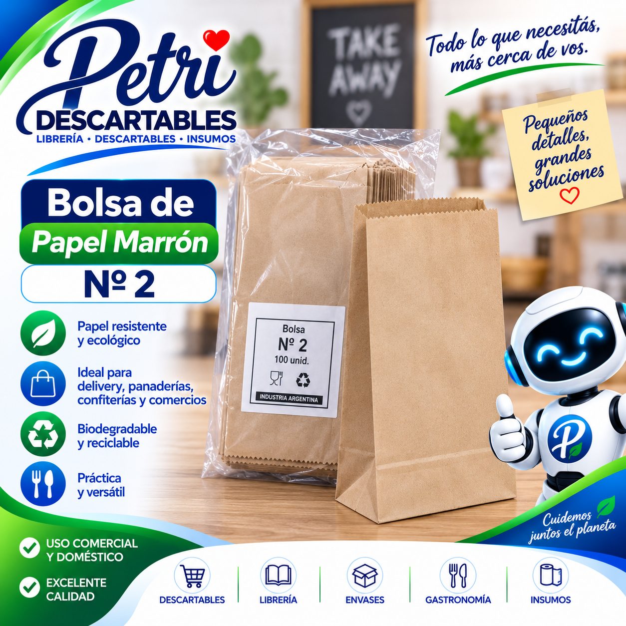 BOLSA PAPEL MARRON 2