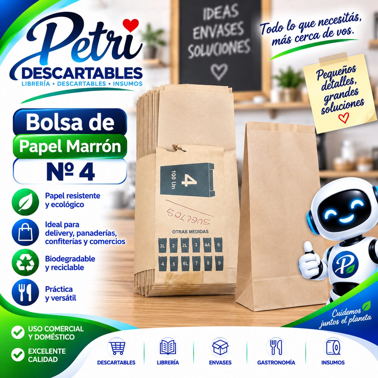BOLSA PAPEL MARRON 4