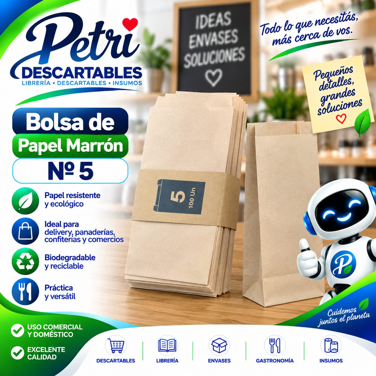 BOLSA PAPEL MARRON 5