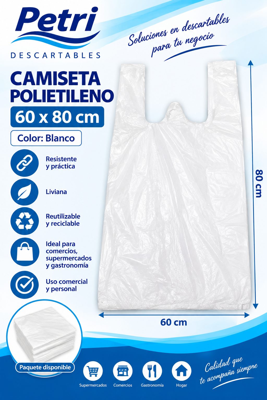CAM POL A/D 60X80 BLANCO