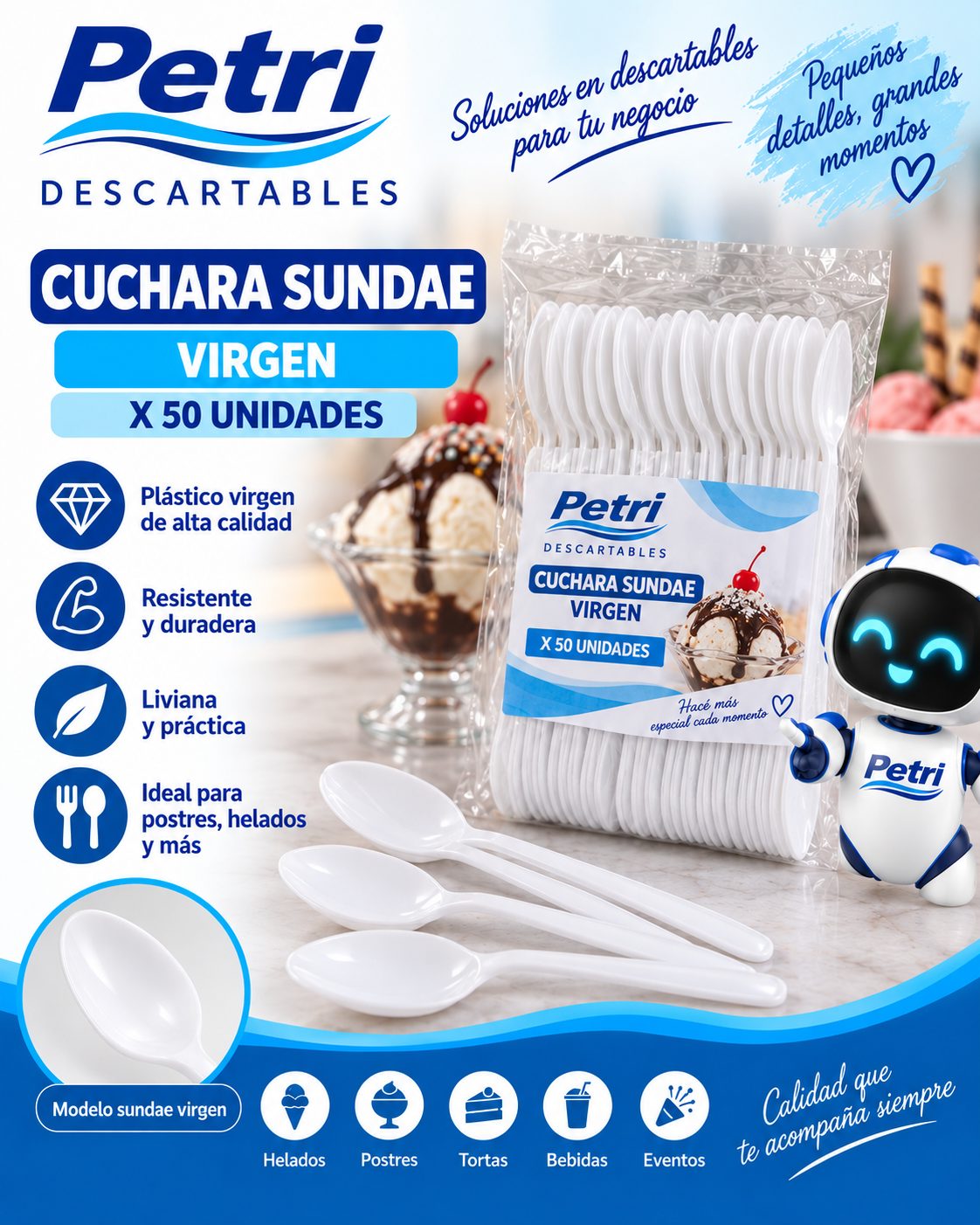 CUCHARA SUNDAE VIRGEN