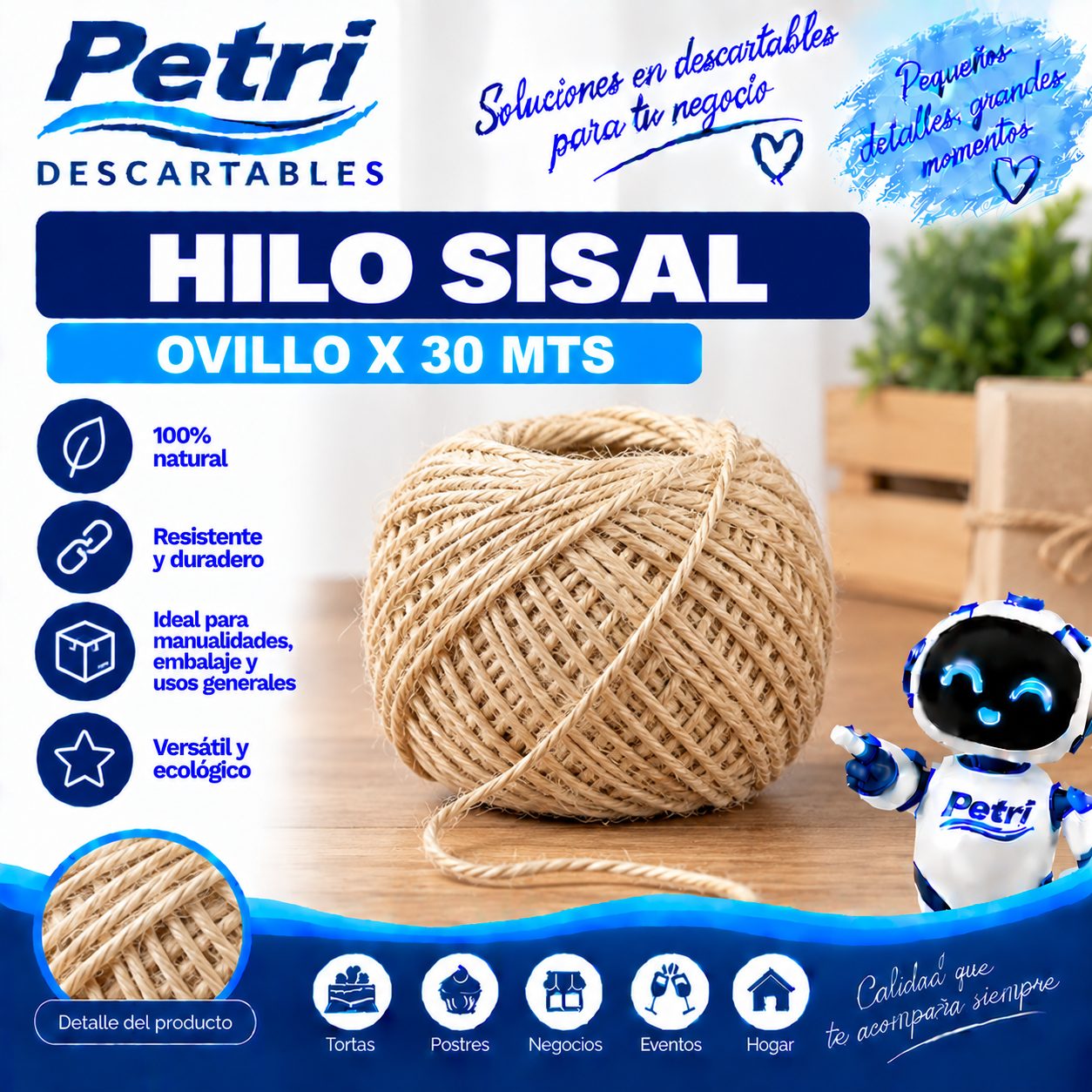 HJILO DE ATAR 3H EN BOBINAS 300 GMS