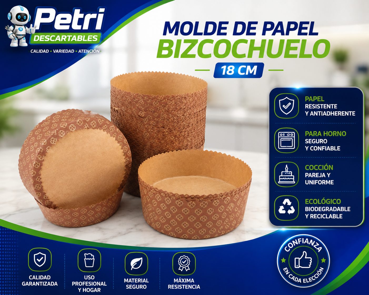 MOLDE BIZCOCHUELO 18 CM