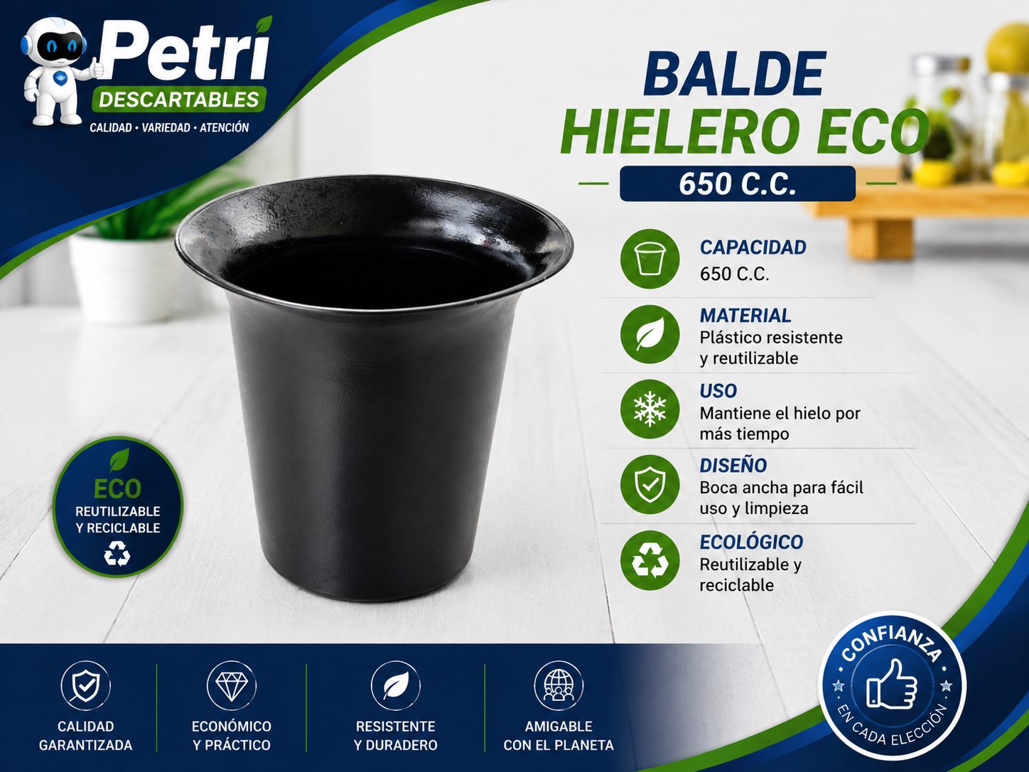 BALDE HIELERO ECO 650 C.C.