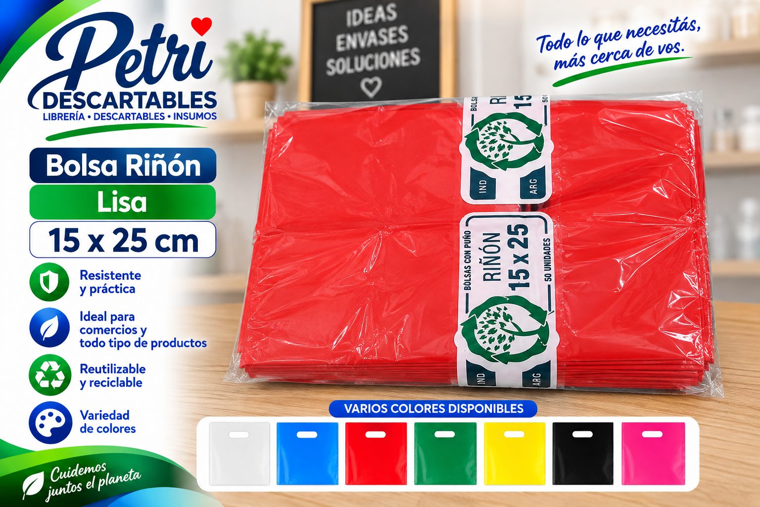 BOLSA RIÑON AD LISA 15X25 CM