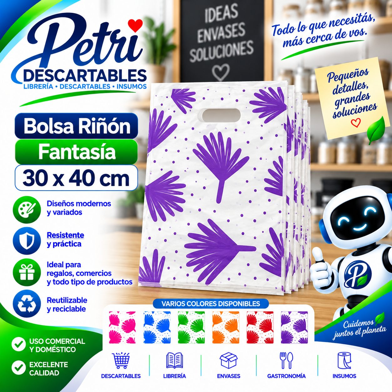 BOLSA RIÑON AD FANTASIA 30X40 CM