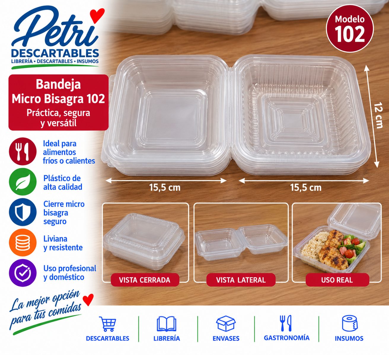BANDEJA MICRO BISAGRA 102