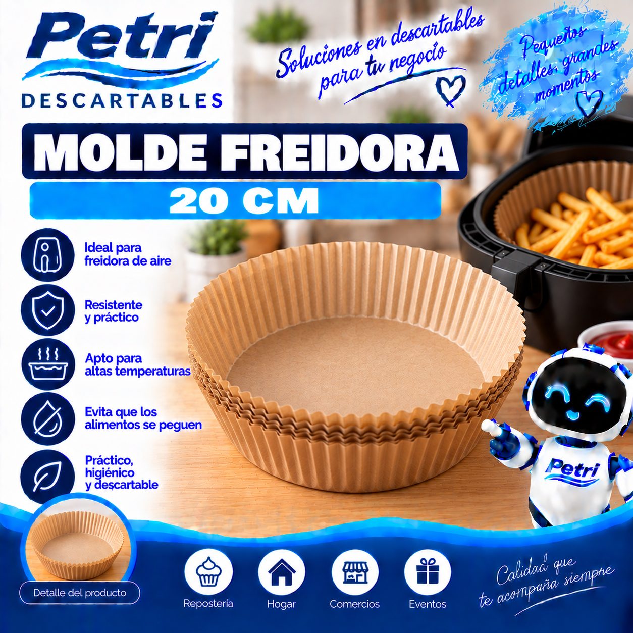 MOLDE FREIDORA 20 CM