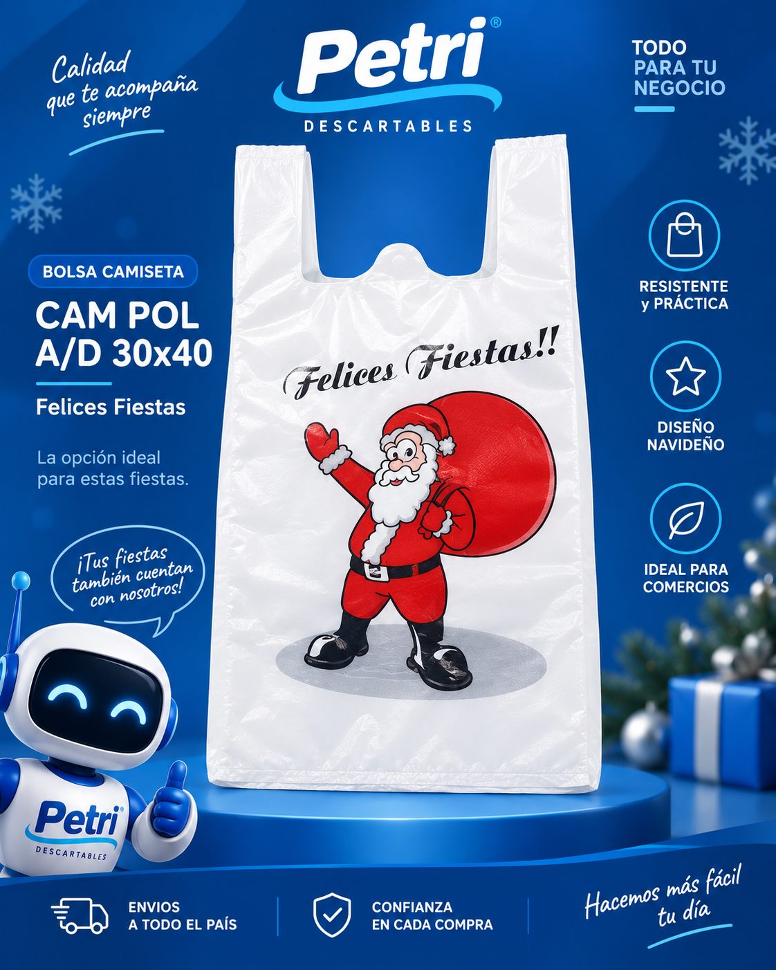 CAM POL A/D 30x40x15 IMPRESO (FELICES FIESTAS)