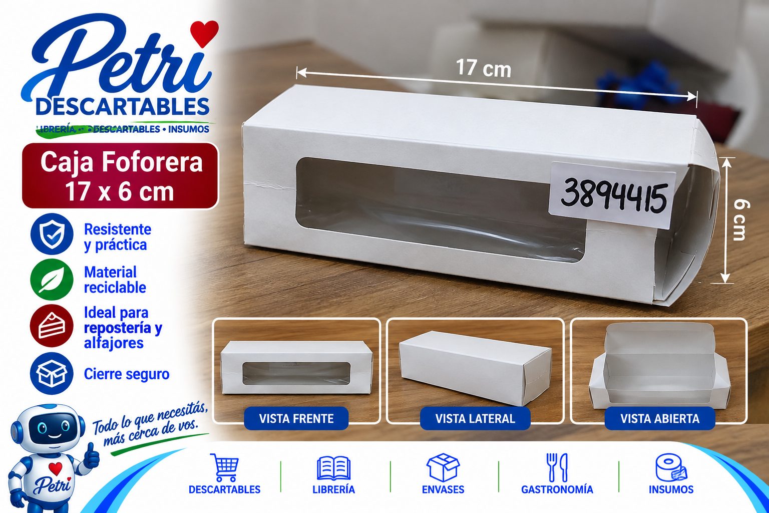 CAJA FOFORERA 17X6X6