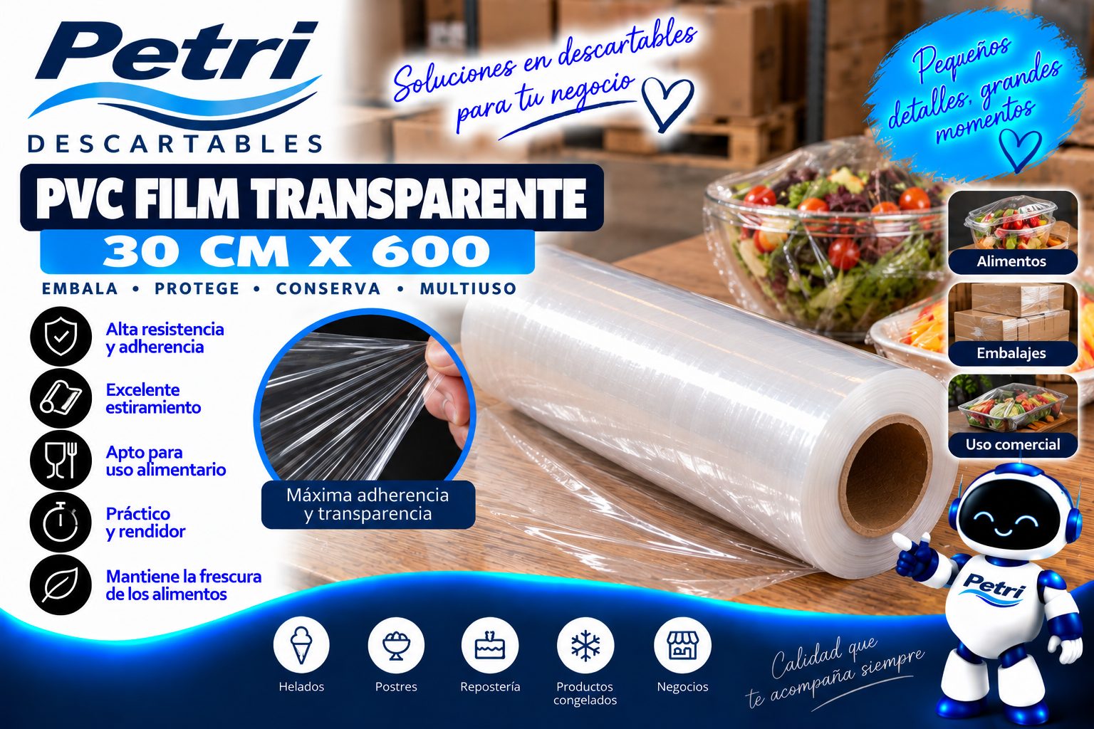 PVC 30 CM X 600